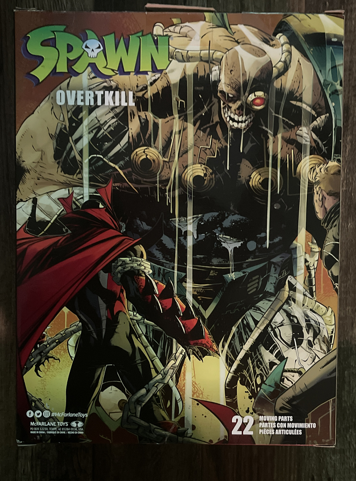 NEW SPAWN OVERTKILL MEGAFIG 10&Prime; Action Figure McFarlane Toys