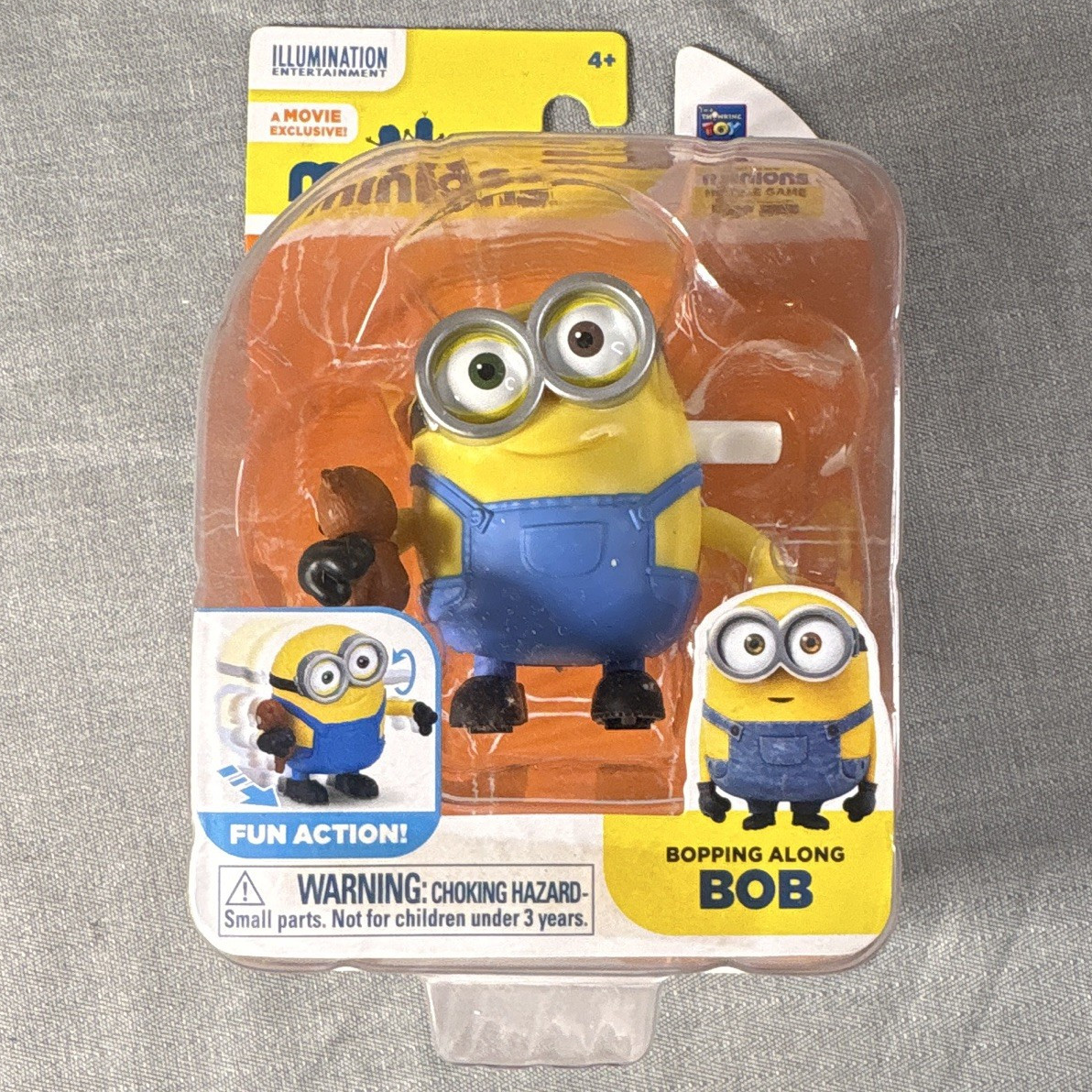 Thinkway Toys Minions Bob Bopping Along Figure, Illumination Ent, Plastic, 4+