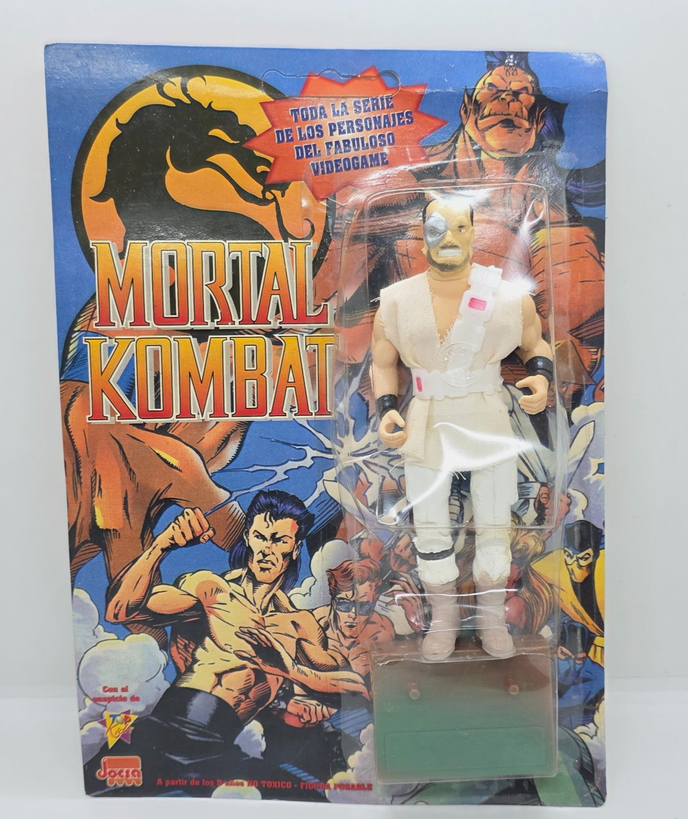 MORTAL KOMBAT TOP KANO BRAND JOCSA ARGENTINA MOC 1994 RARE