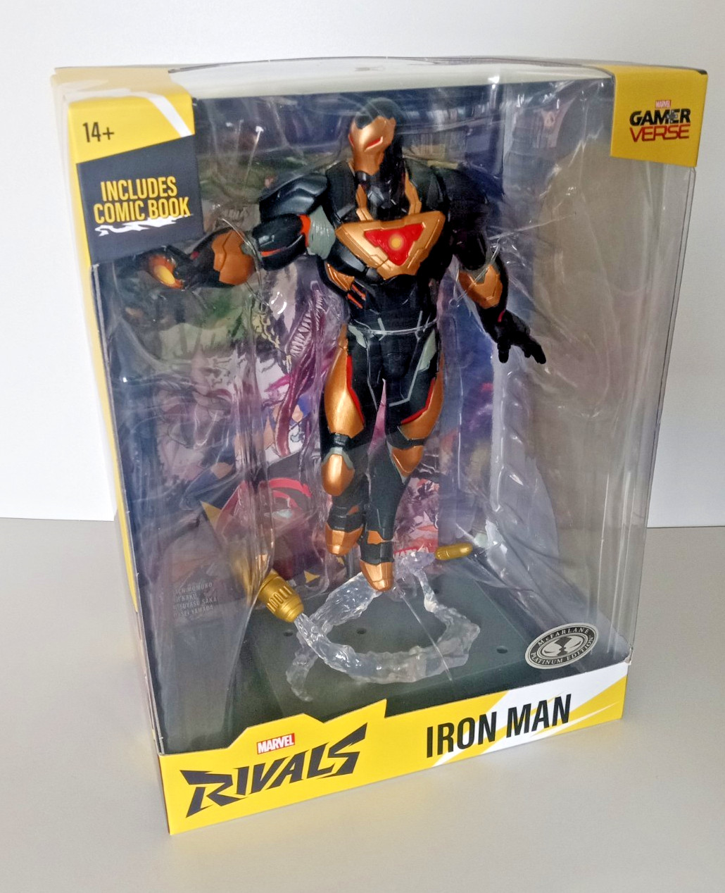 McFarlane Marvel Rivals Iron Man Platinum Edition statue Gamerverse chase comic