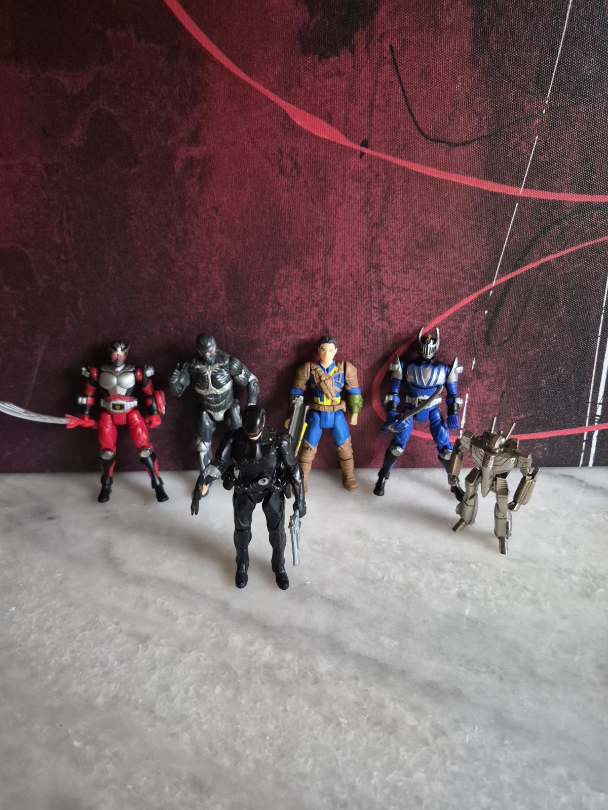 Exclusive!! Lot of six Video Games 3.75in action figures loose pre-owned
