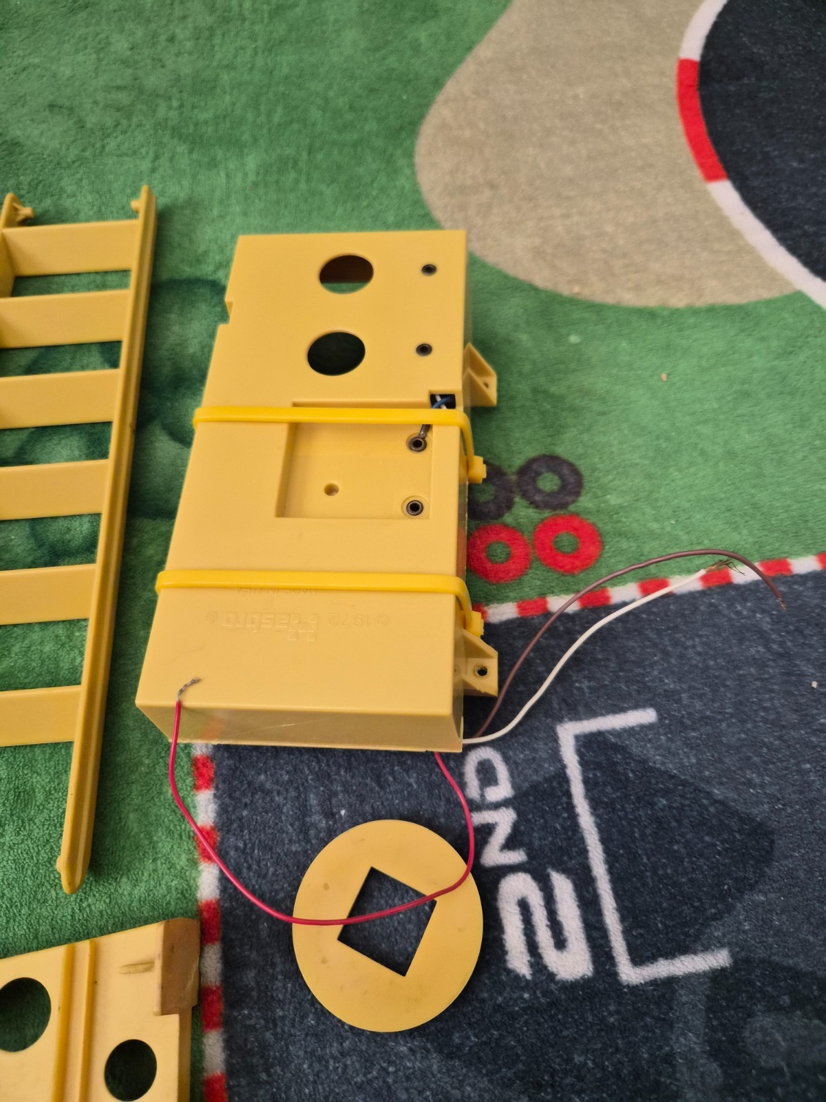 1972 GI Joe Mobile Support Vehicle Replacement Parts Battery Door Tray Ladder +