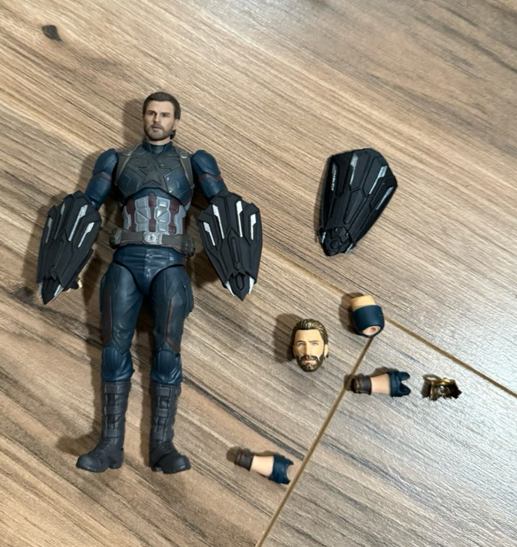 LOT SH Figuarts Infinity War Captain America Manipple Chris Evans Head Shields