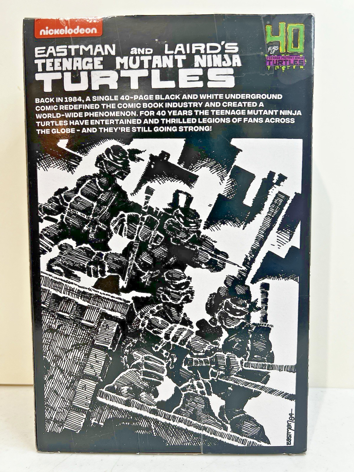 40th Anniversary TMNT Comic Book Series Leonardo Action Figure (box wear)