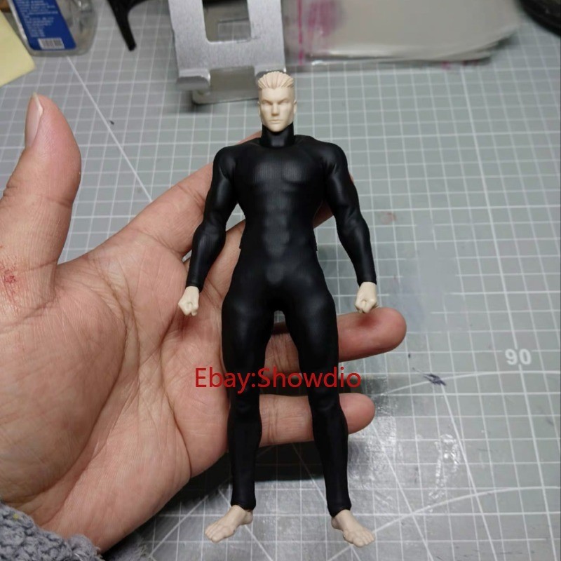 1/12 Male Matte Black Bodysuit Tights Leotard Jumpsuit For 6 »Romankey & COWL