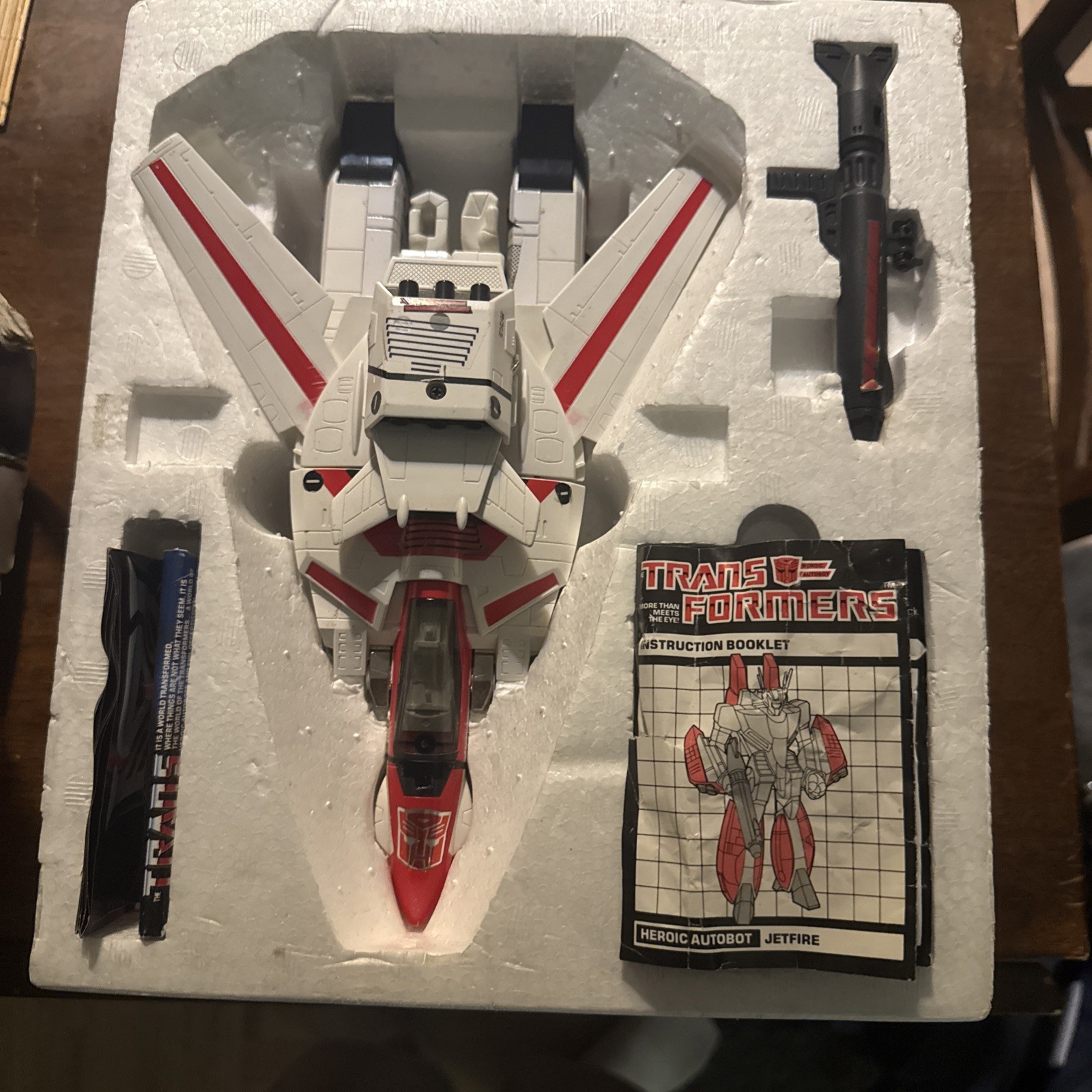 Transformers Jetfire Complete in Box with Inserts 1985 G1 Autobot Vintage