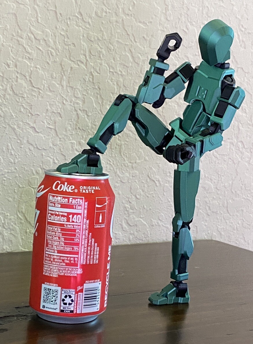 BIG Dummy 13 OXIDE GREEN Posable Action Figure Articulated Mannequin – 27 cm