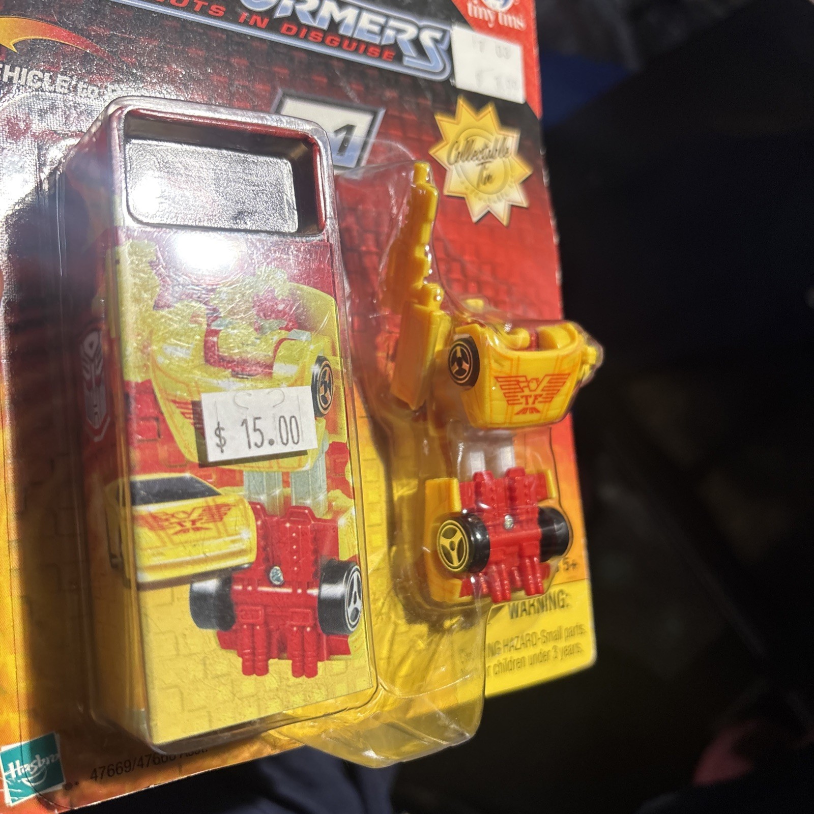 R.E.V. Tiny Tins 2003 Transformers RID Spy Changers NEW!