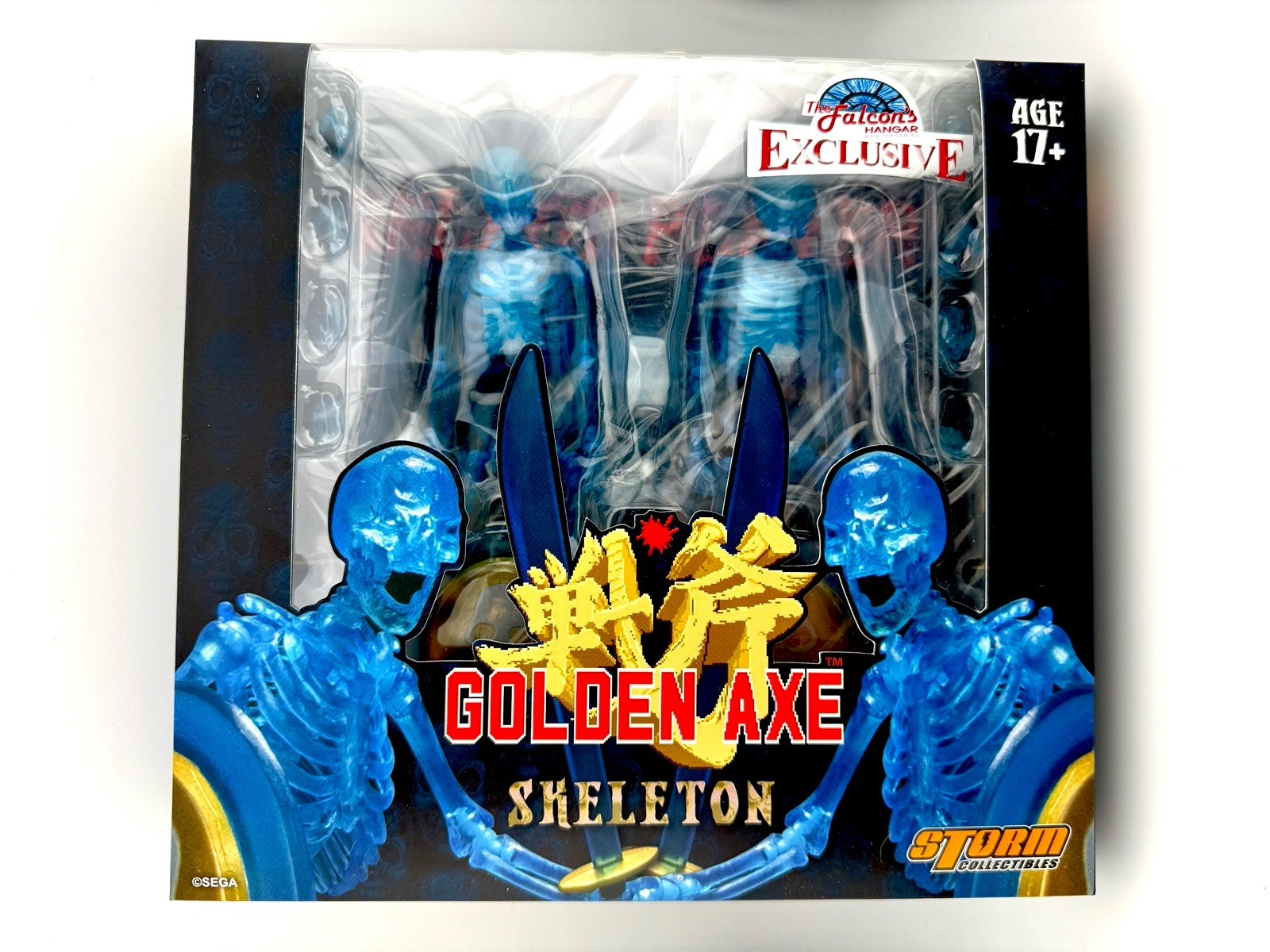 Storm Collectibles Golden Axe Clear Blue Skeleton Warrior Action Figure 2 Pack
