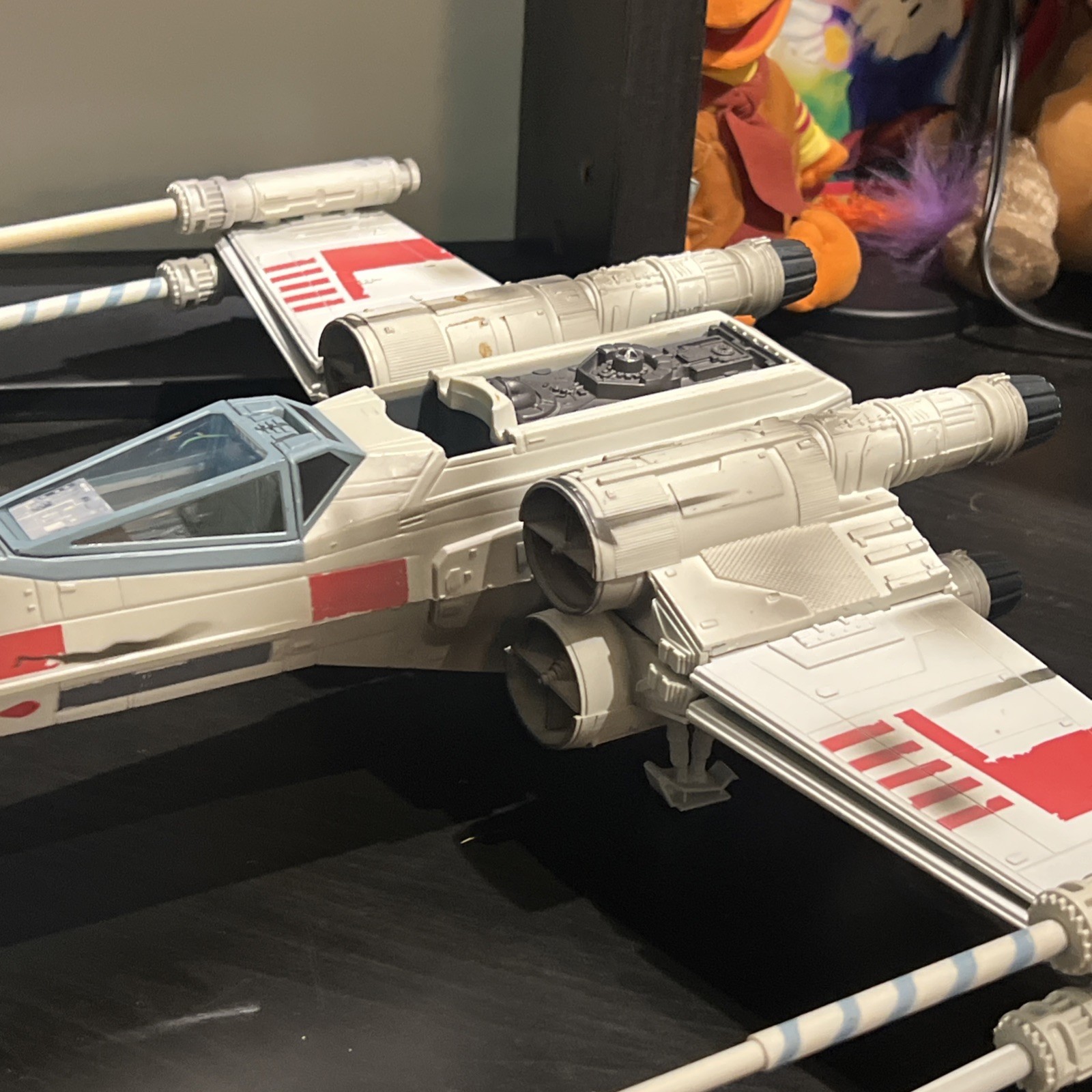 Vintage Star Wars X-Wing Fighter 2002 Incomplete – Collectible Toy Ship Luke