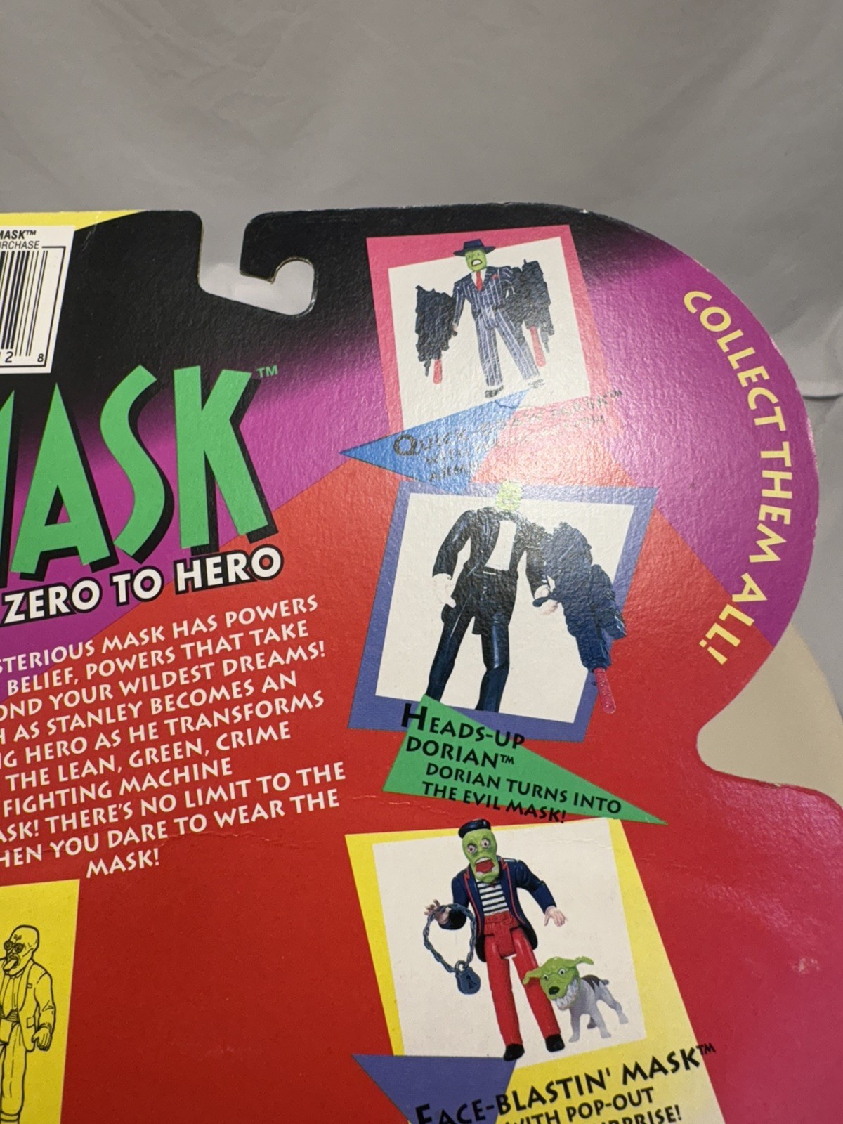 The Mask From Hero to Zero Killin Time Mask Vintage 1995 Figure MOC Kenner