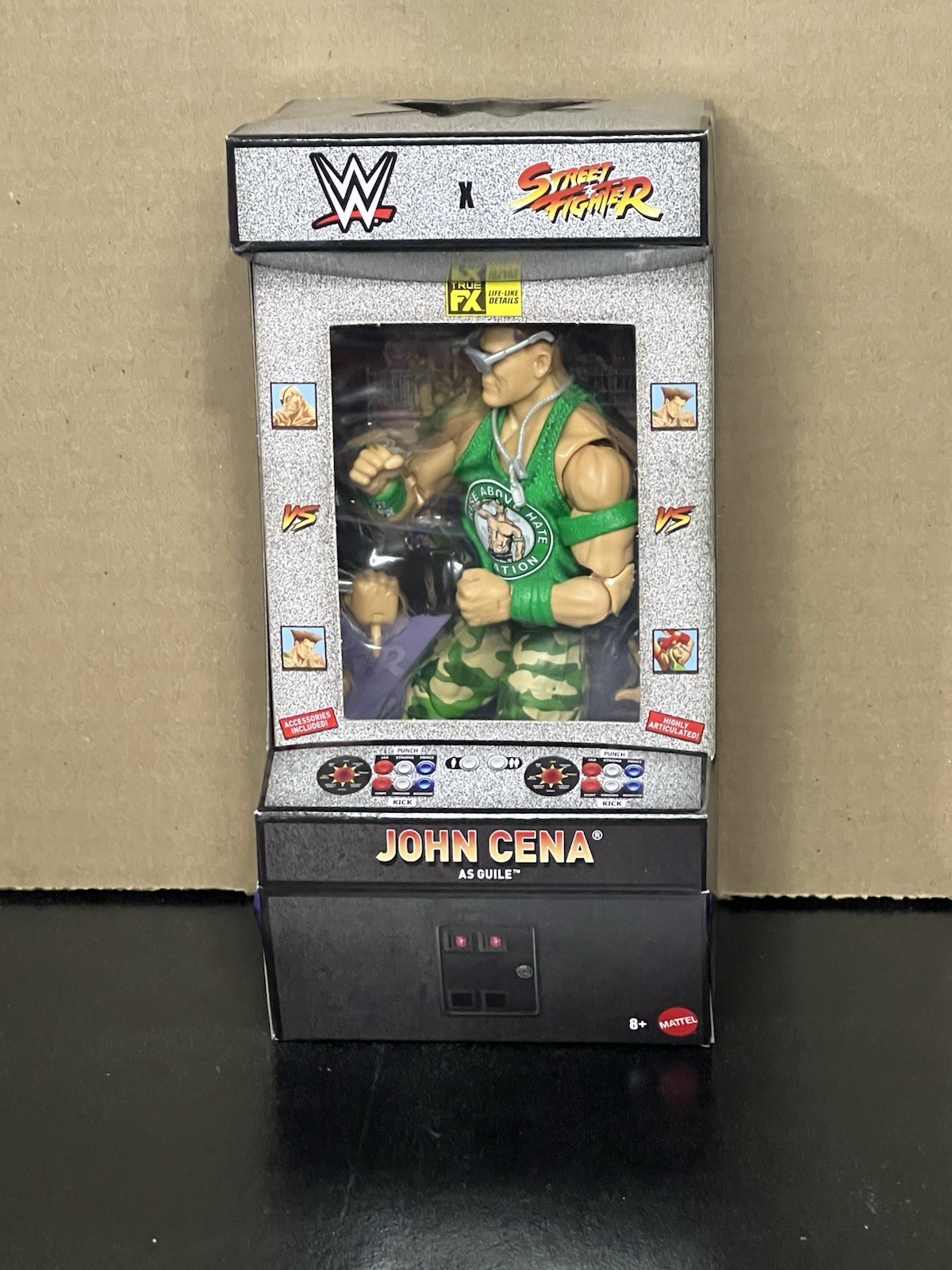 WWE x Street Fighter Elite Collection John Cena (as Guile) Action Figure