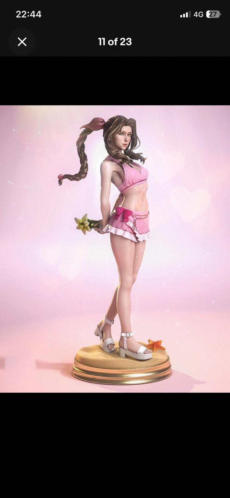 Aerith FF Handmade 25 cm 3D statue/figure Handmade collectible