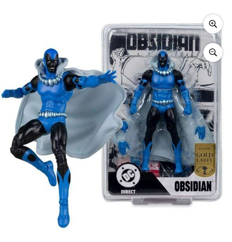 DC Direct Action Figure Obsidian Infinity Inc #16 Chase Gold Label McFarlane Toy