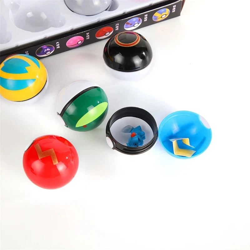 12 Pcs/ Set Pocket Ball Monster Figures Model Toys Pocket Poke Ball Petelf Go