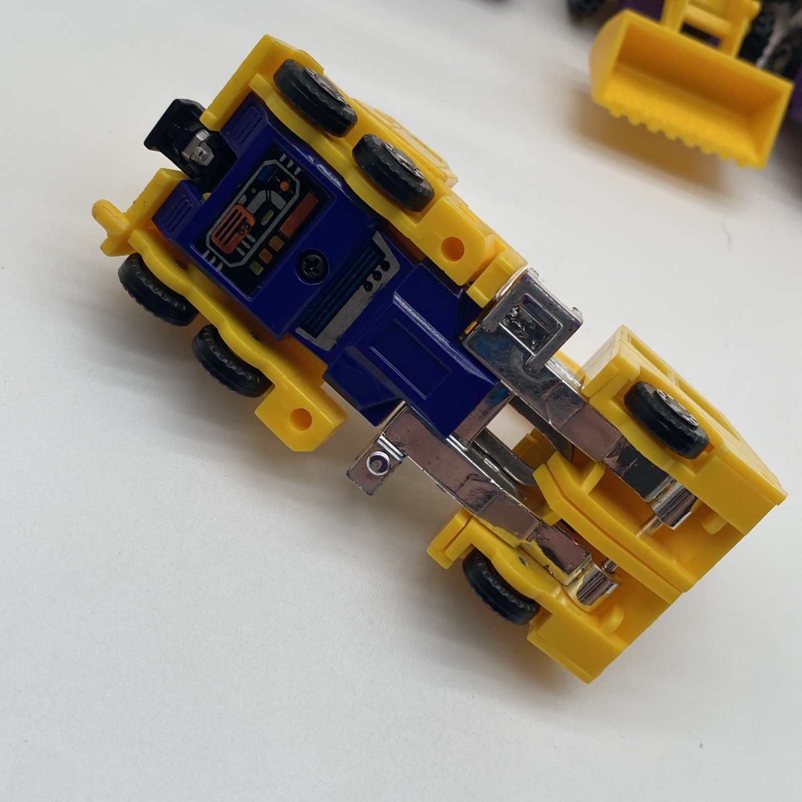 Original G2 Transformers Small Mini yellow construction lot Of 7 Vehicles