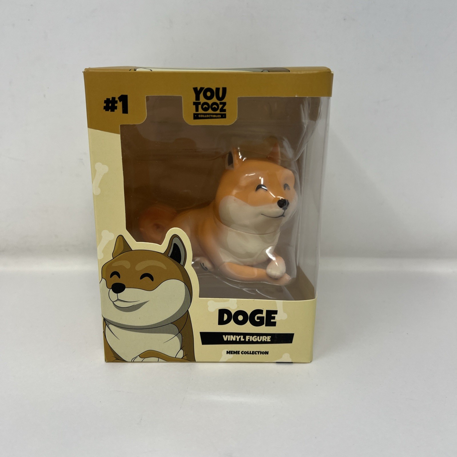 Youtooz Doge Vinyl Figure #1 Code Unscratched New Box Damage
