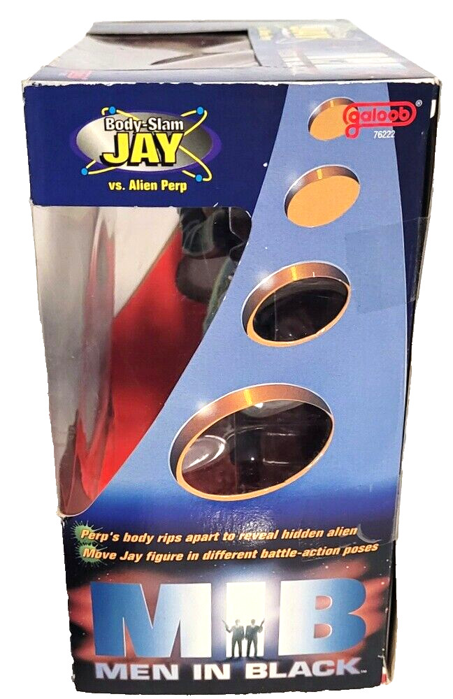 Men in Black Jay & Alien Perp Action Figures 5&Prime; Tall Mint in Box Galoob 1997