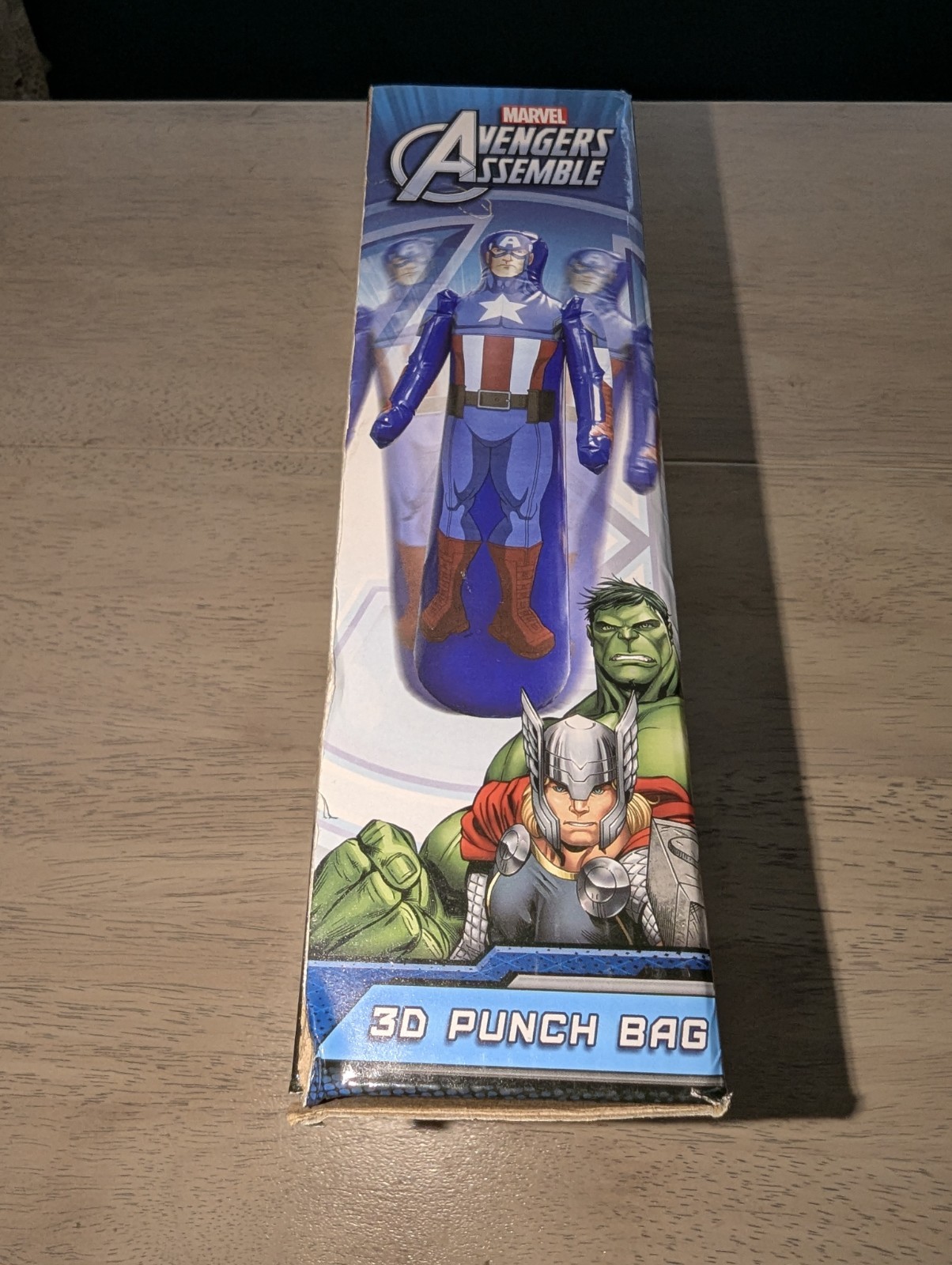 Avengers Assemble Initiative 3D Captain America PunchBag SEALED Rare Version 42&Prime;