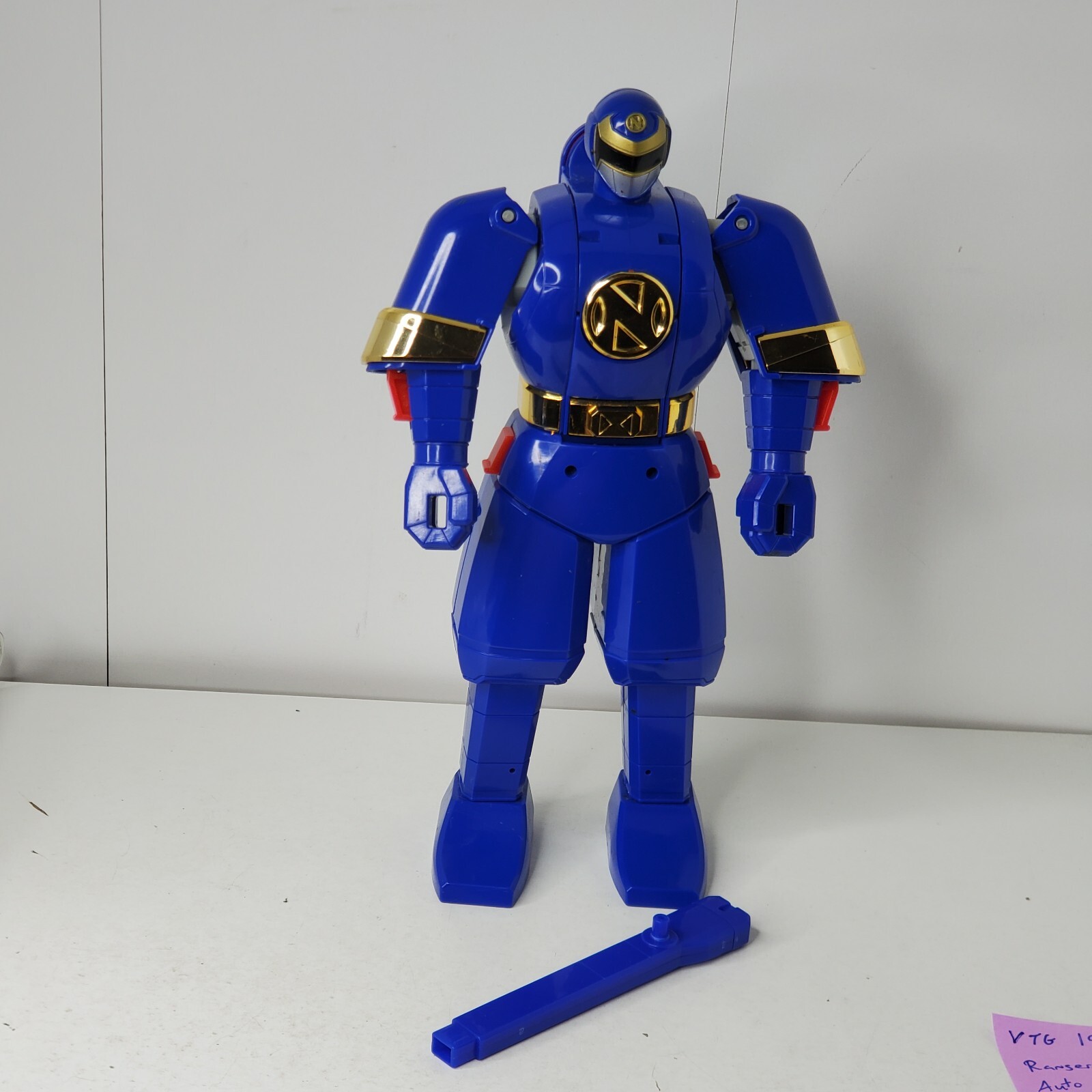 VTG Deluxe Auto Morphin Ninjor Mighty Power Rangers Zord No Sword 1995 Flip Head