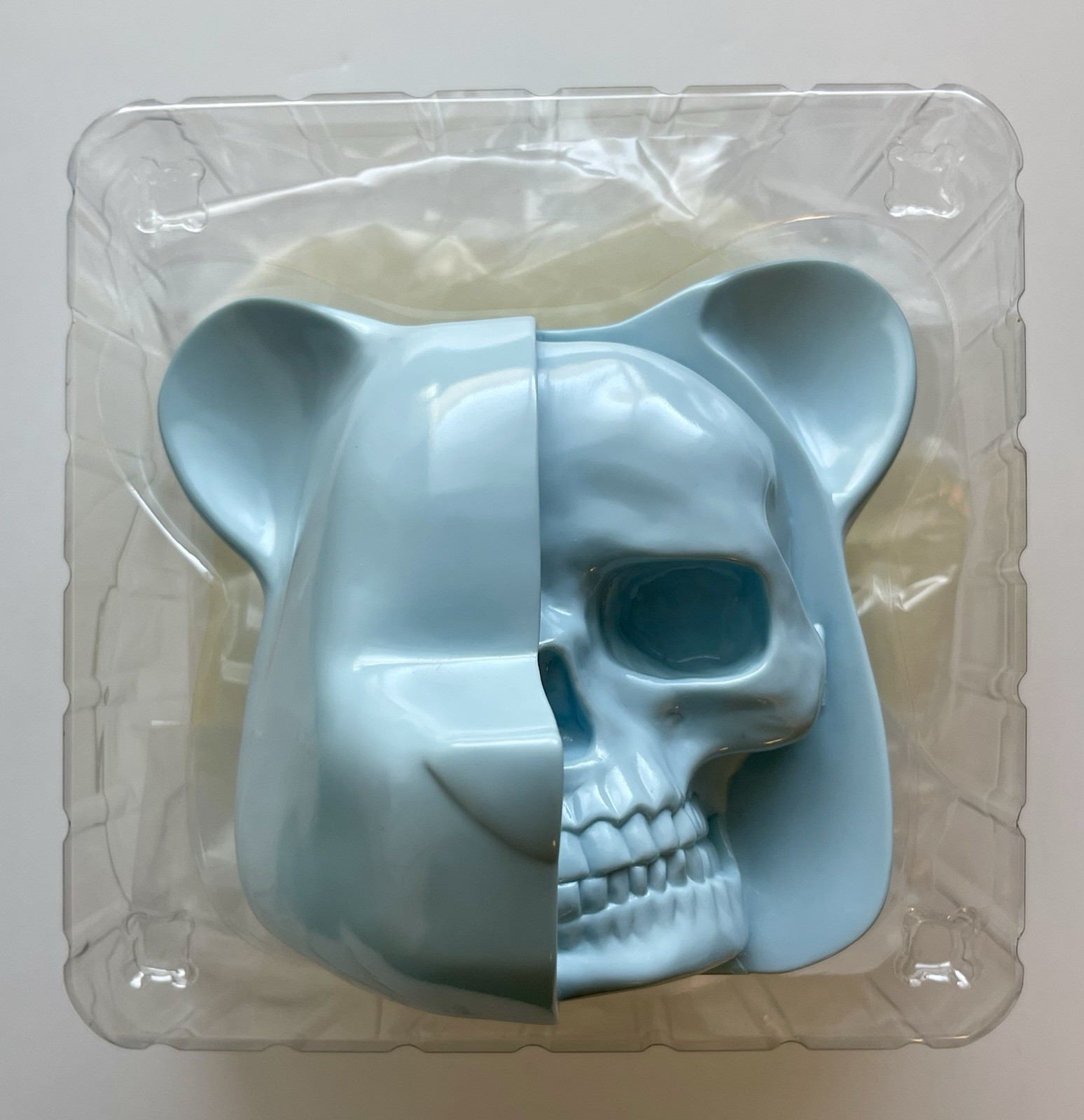 Luke Chueh Clutter Kickstarter Exclusive Proto Blue Dissected Bear Head 6&Prime; Skull