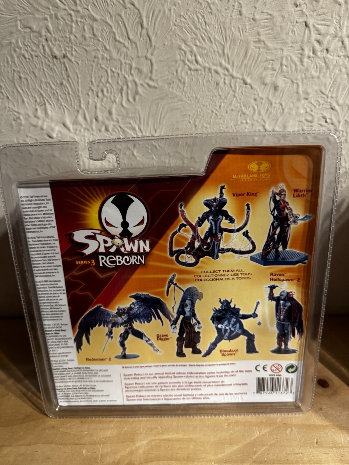 Spawn Reborn Series 3 Viper King Action Figure New Sealed Clear Bubble