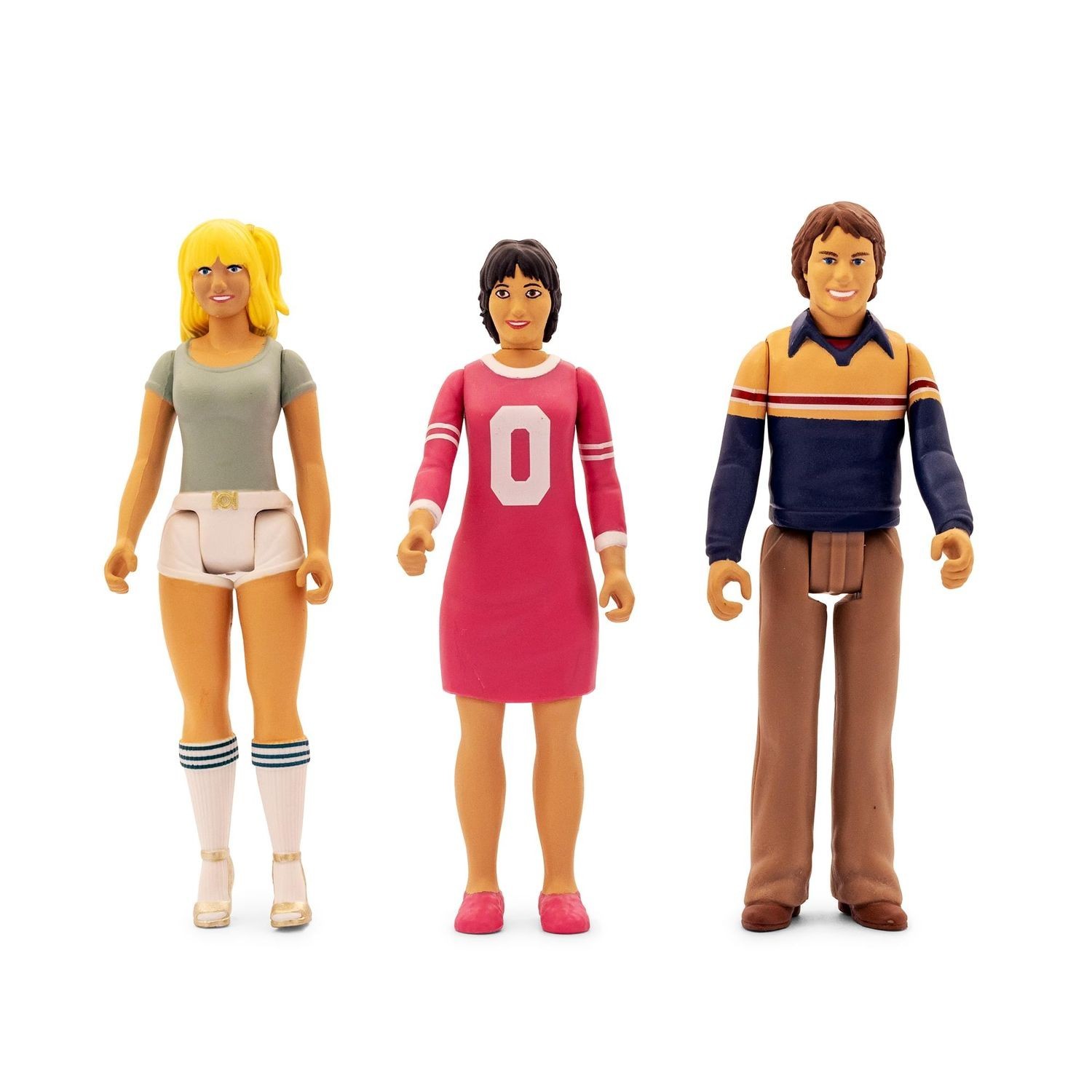Three&rsquo;s Company 3.75&Prime;H Action Figures 2025 SDCC Exclusive Set of 3 MINT IN BOX
