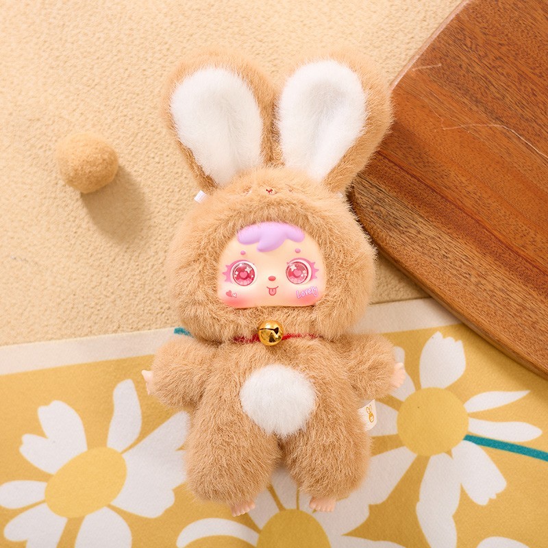 7&Prime; Blind Box Rabbit Plush Keychain Mystery Bunny Doll Large Toy US STOCK Gift