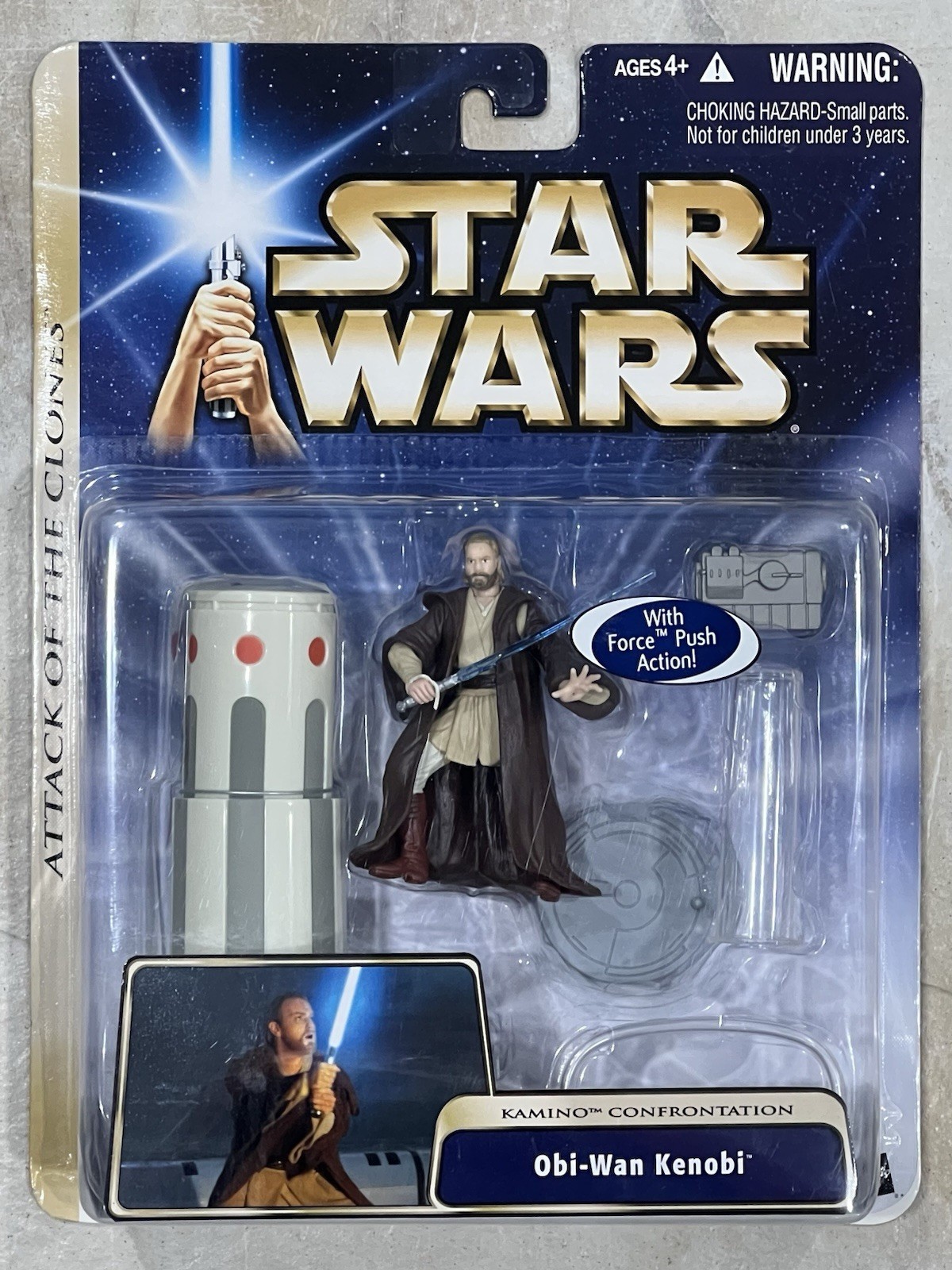 Star Wars Saga Collection Deluxe Figure: Obi-Wan Kenobi (Kamino Confrontation)