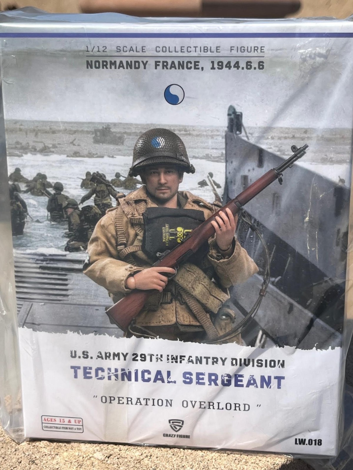 Crazy Figure WWII US 29th Infantry Technical Sergeant LW018 1/12 Scale Act Fig