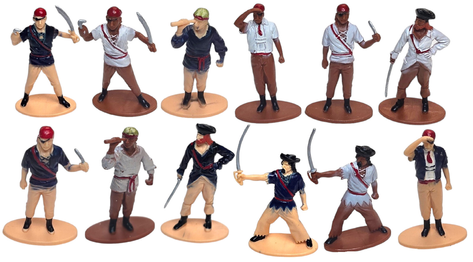 Pirate Toy Miniature Figures Playset – 12 Pack (3&Prime;)
