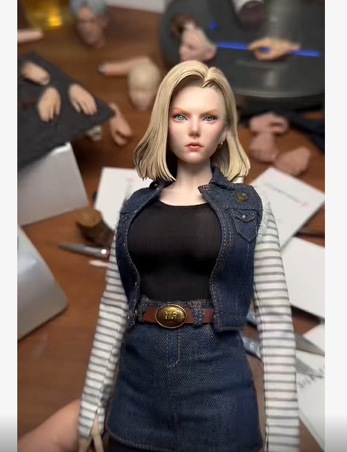 ARTISAN 1/6 Dragon Ball Android 18 Mecha Maiden Demon Hair Version Action Figure