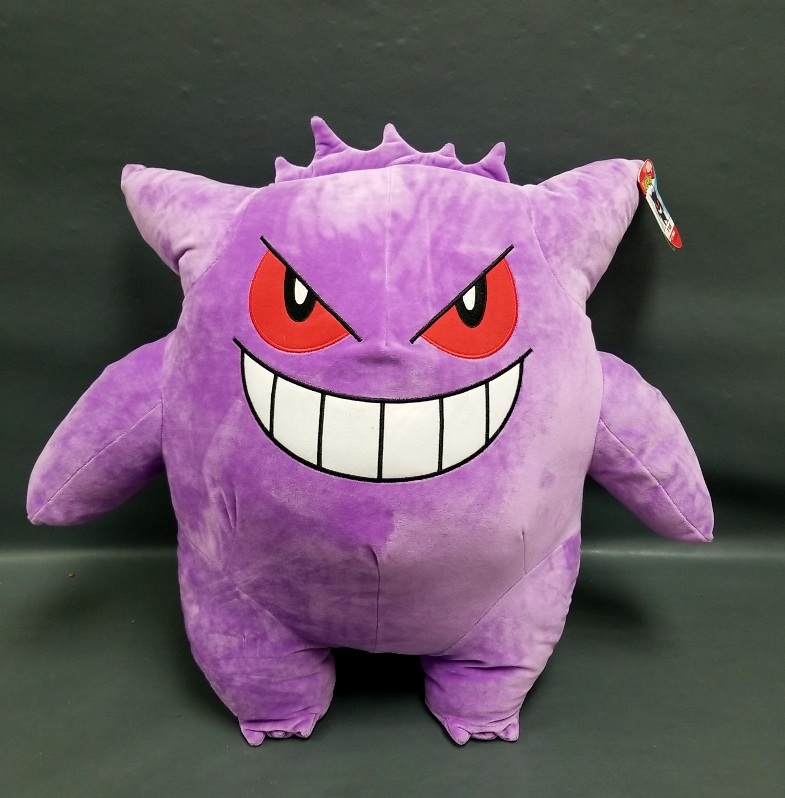 NWT Jumbo Pokemon Jazwares Gengar 24&Prime; Plush Purple Soft CLEAN!