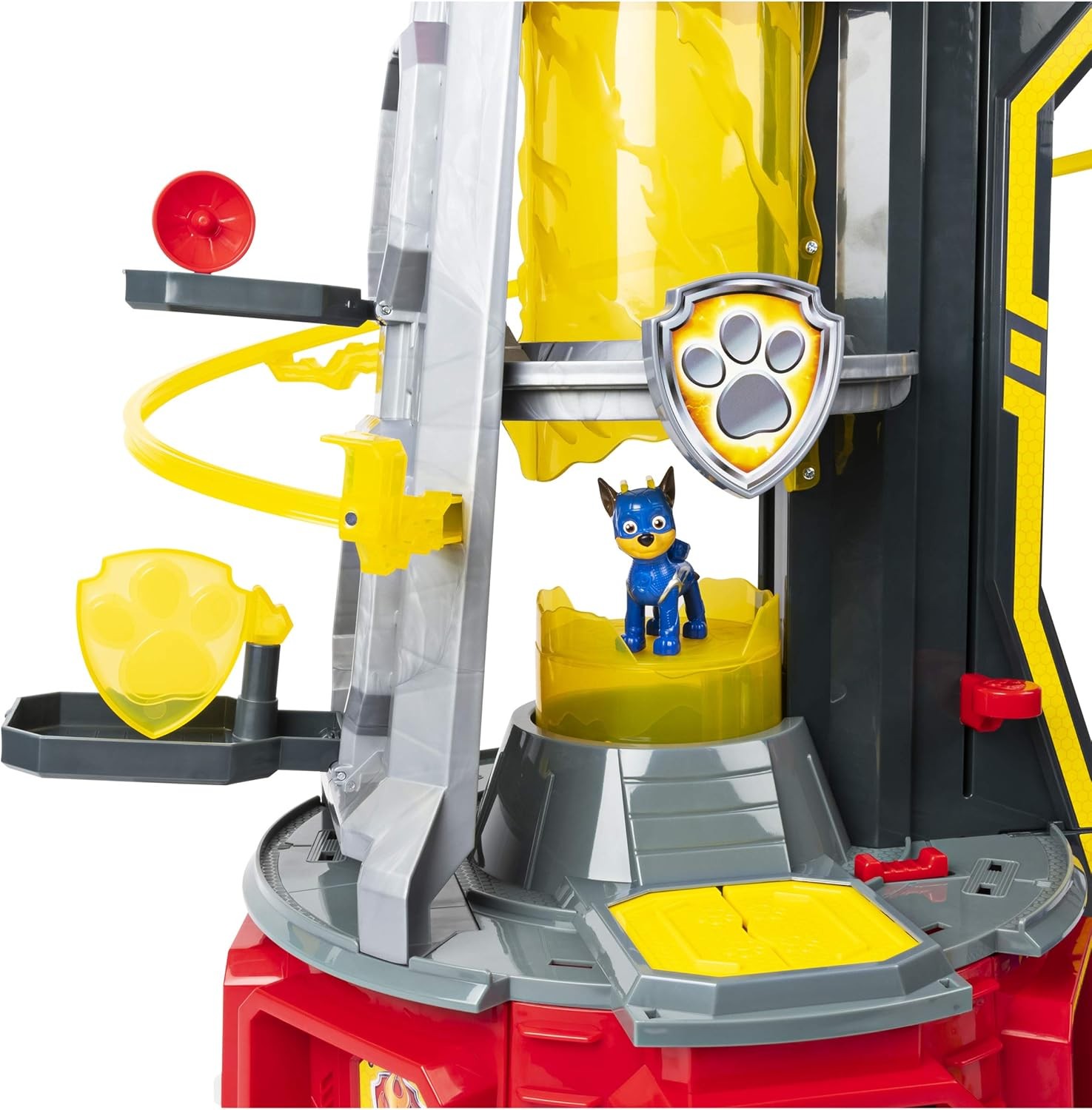 , Mighty Lookout Tower with 4 Exclusive Bonus Action Figures, Toy Car, Lights an