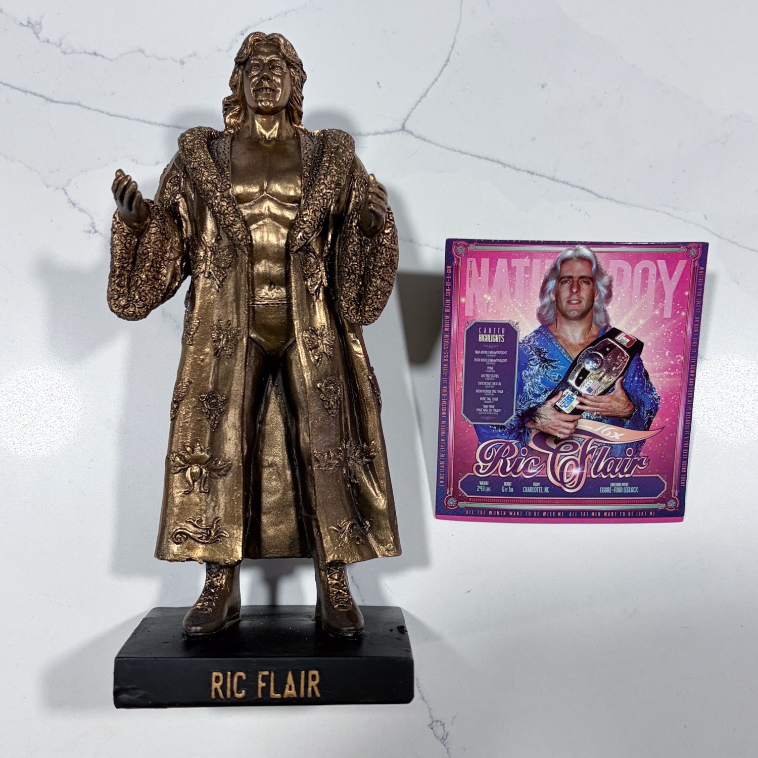 Ric Flair Collectible Bronze Legends Statue Figure WWE Exclusive Nature Boy WWF