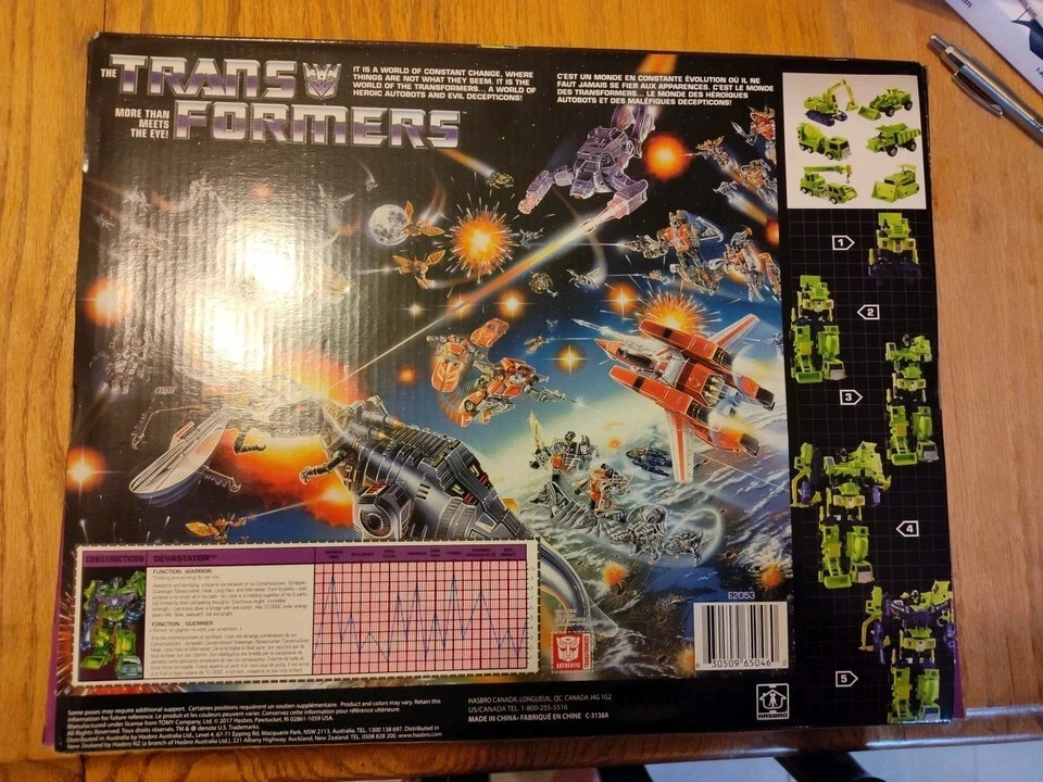 Transformers G1 Constructicon Devastator Transforming Toy Figures Re-Issue Ver.