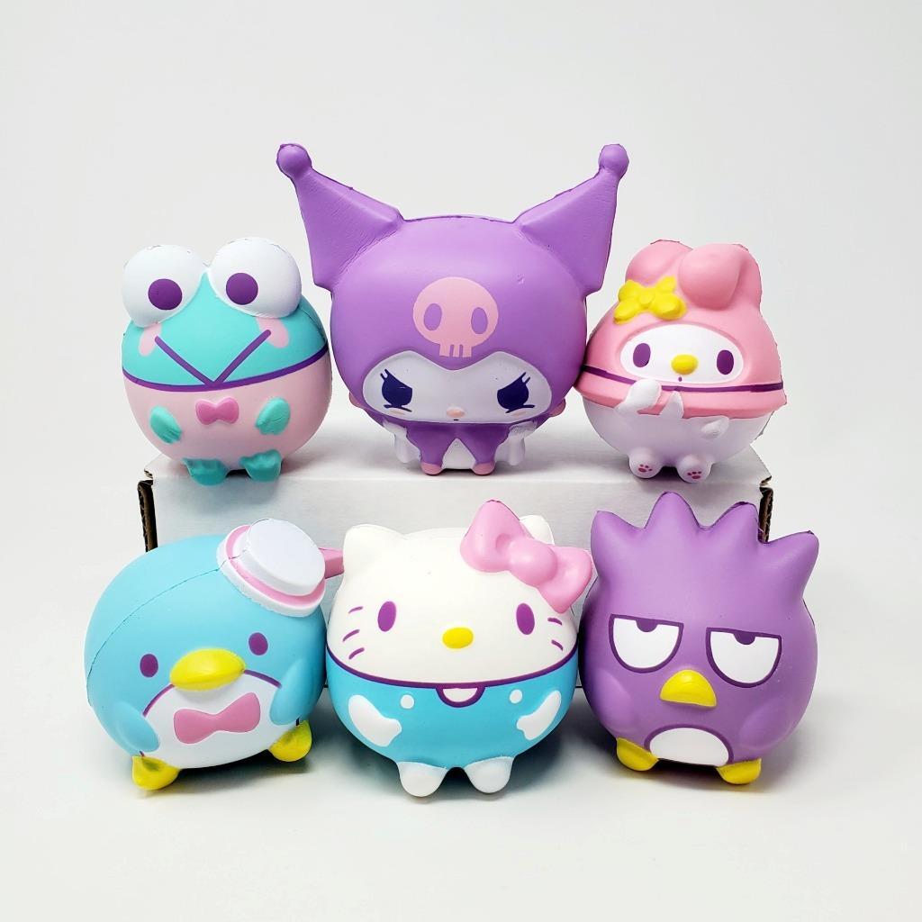Hello Kitty and Friends 3&Prime; Smashies Complete Set of 6 NEW Squishy Figures (Bin9)