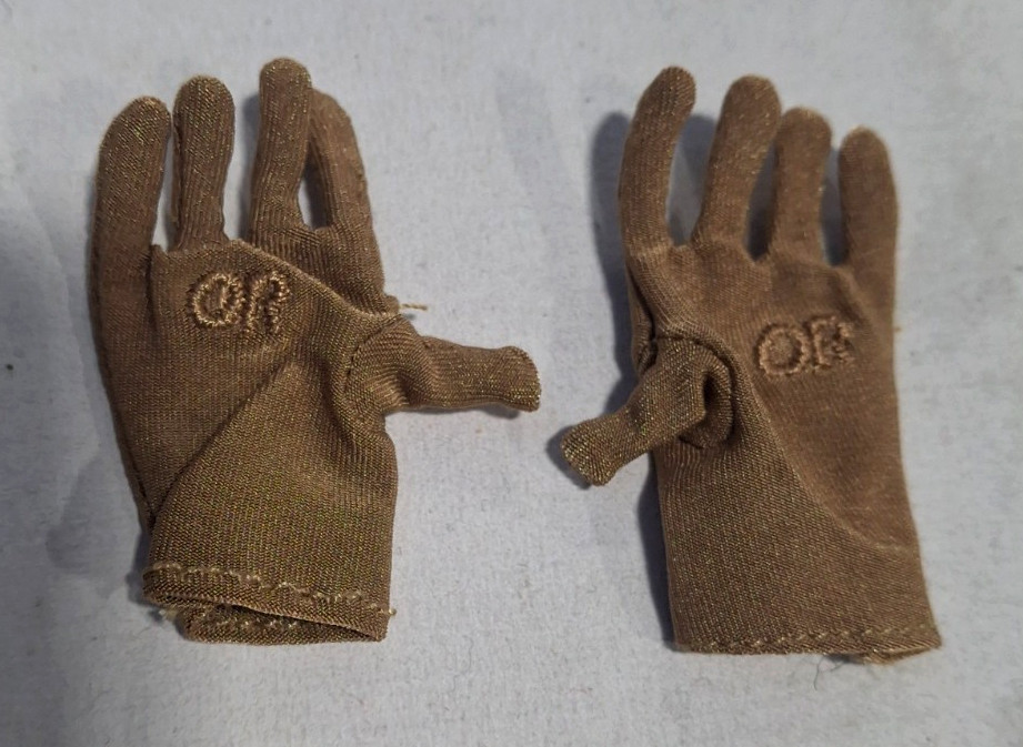 Hot Toys 1/6 Scale Modern USA Pair of Tan Gloves no Handsfor 12&Prime; Figures JM-437