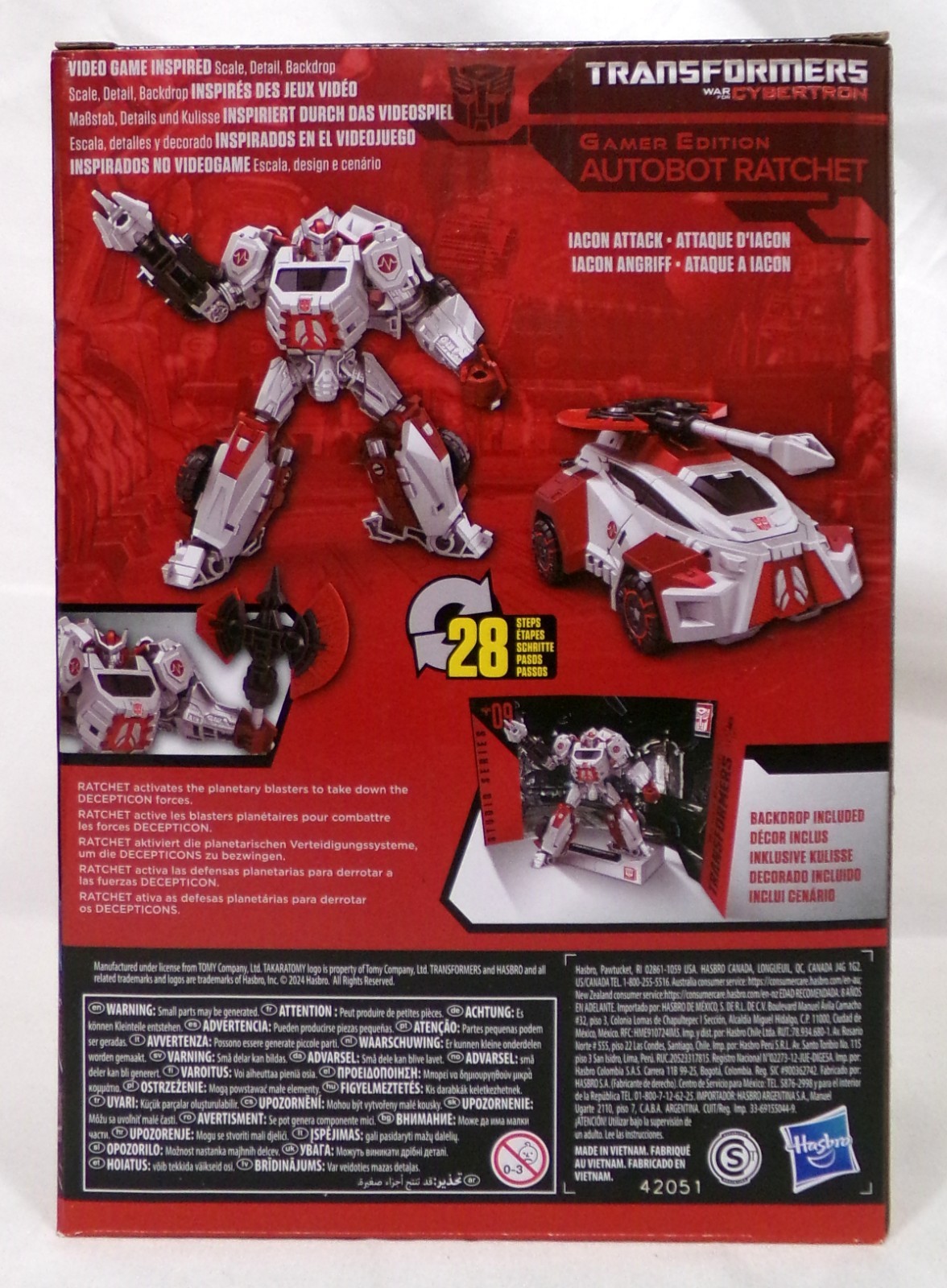 Transformers Studio Series +09 Ratchet War for Cybertron Voyager Gamer Hasbro