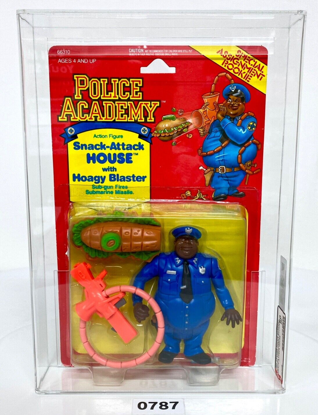 AFA 80 NM Police Academy Special Assignment Rookie Snack Attack House 1992