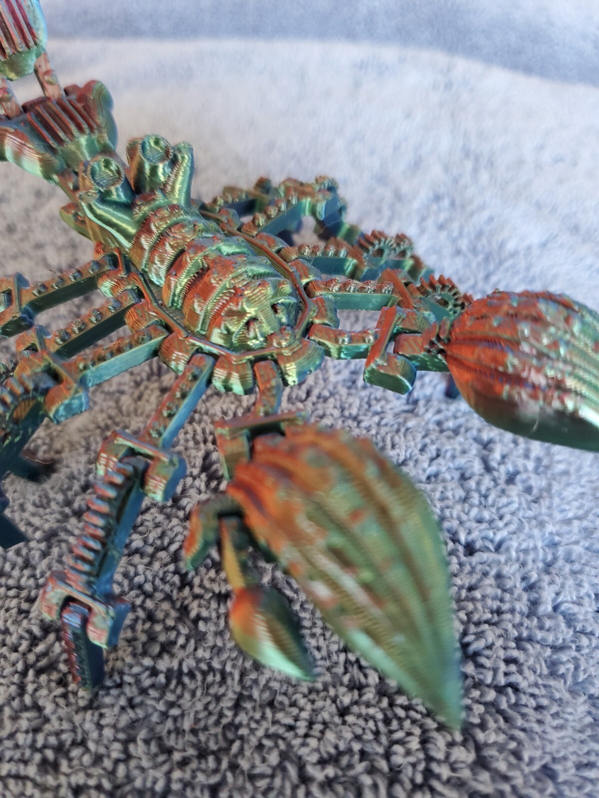 3D PPRINTED~ ARTICULATED~ PUNK SCORPION ~ 7.2 INCHES LONG