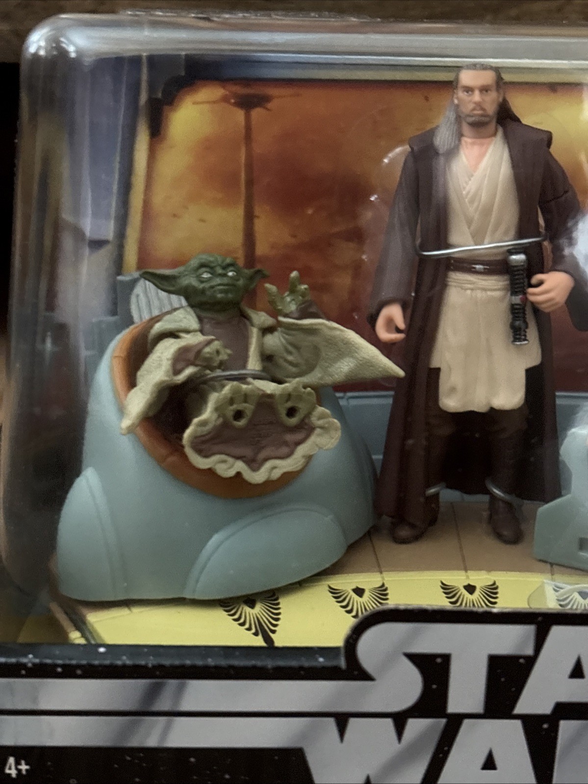 Star Wars Phantom Menace Jedi High Council Scene 1 Yoda Qui-Gon Jinn Mundi NEW