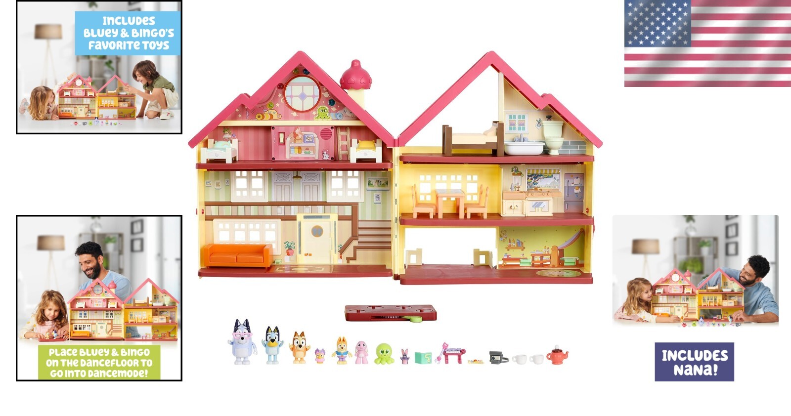 Children&rsquo;s Ultimate Lights & Sounds Playhouse with Bingo & Friends – 30&Prime; Open