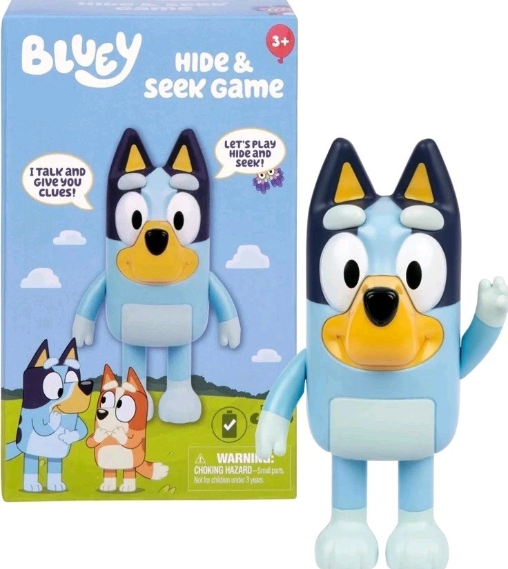 Bluey Game Hide and Seek Electronic Figure, Articulated, Musical Kids Figurines