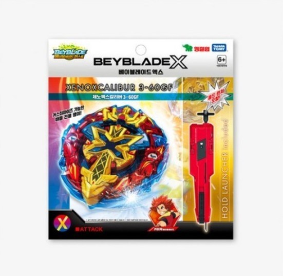 Official Takara Tomy Beyblade X Xeno Xcalibur 3-60GF BXG-13 Attack Toy Genuine