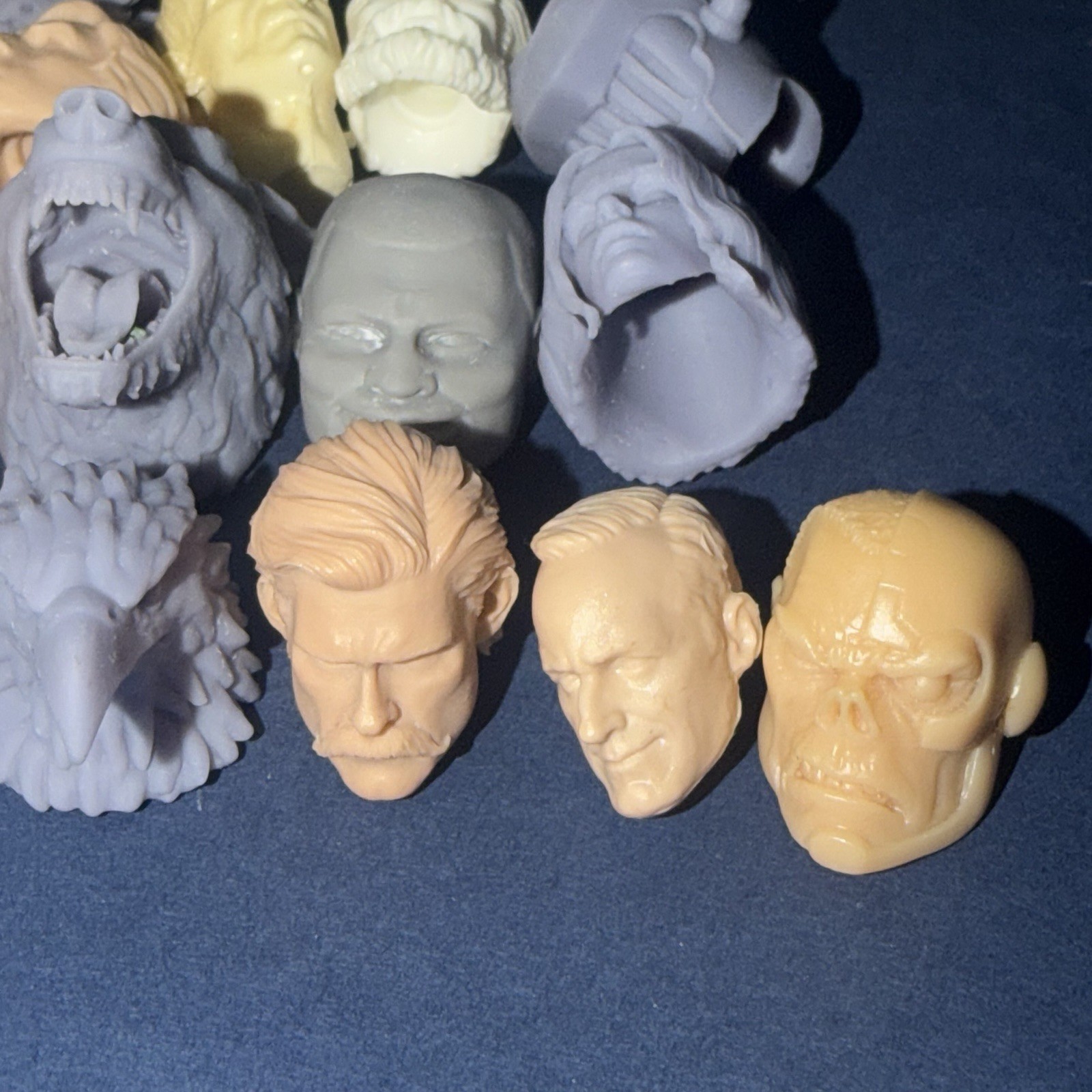 Marvel Legends DC Comics 3D Printed Heads Lot Bundle Customizable Heads BAF
