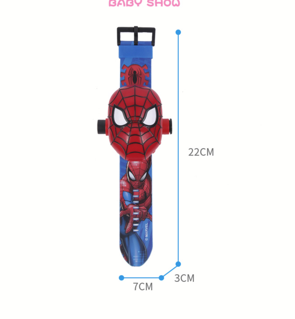 Kids Cartoon Watch Projector Superhero Sipderman cosplay Lighting 24 images