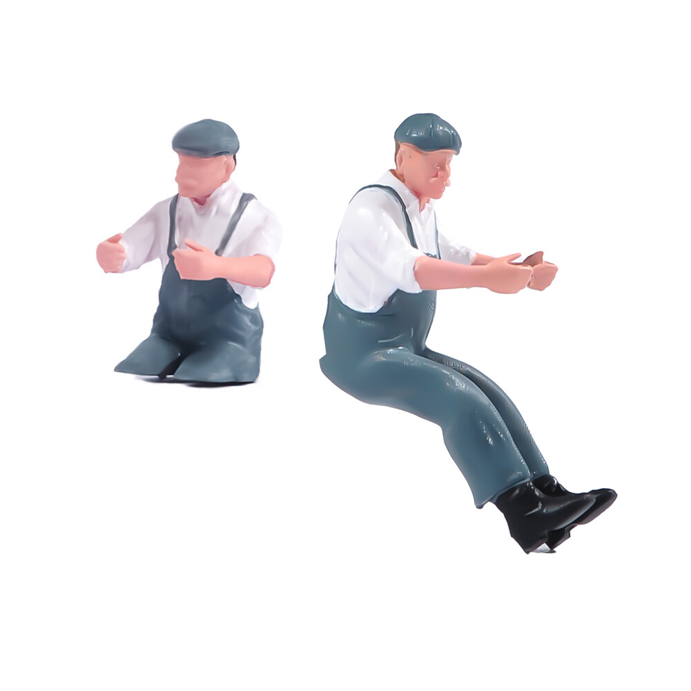 1/18 1/24 1/64 1/87 Miniatures Outfit Old Man Driver Scene Figure For Car Toys
