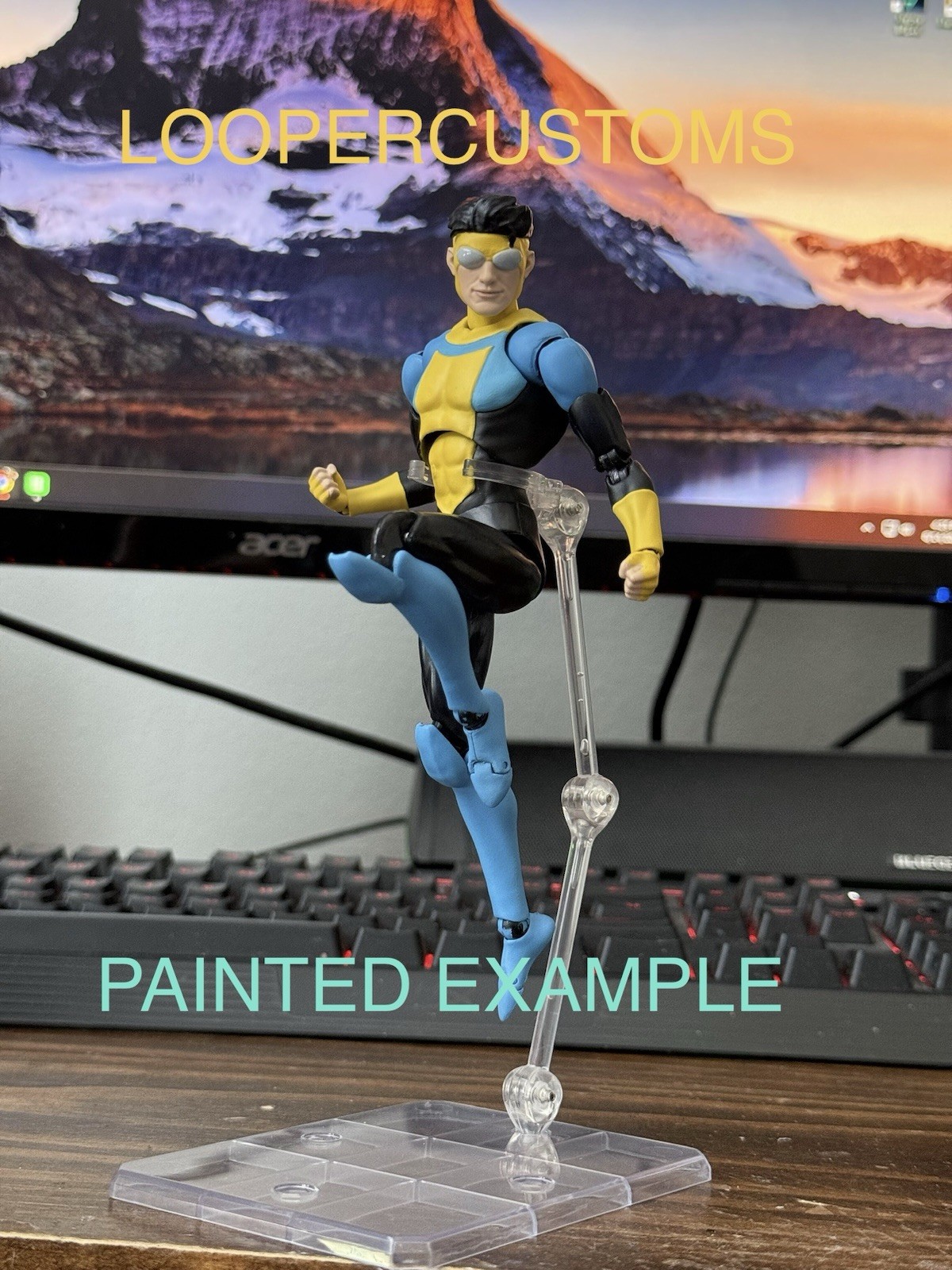 Invincible YELLOW CT Custom Unpainted 1/12 kit DC Loopercustoms 3d Parts Only