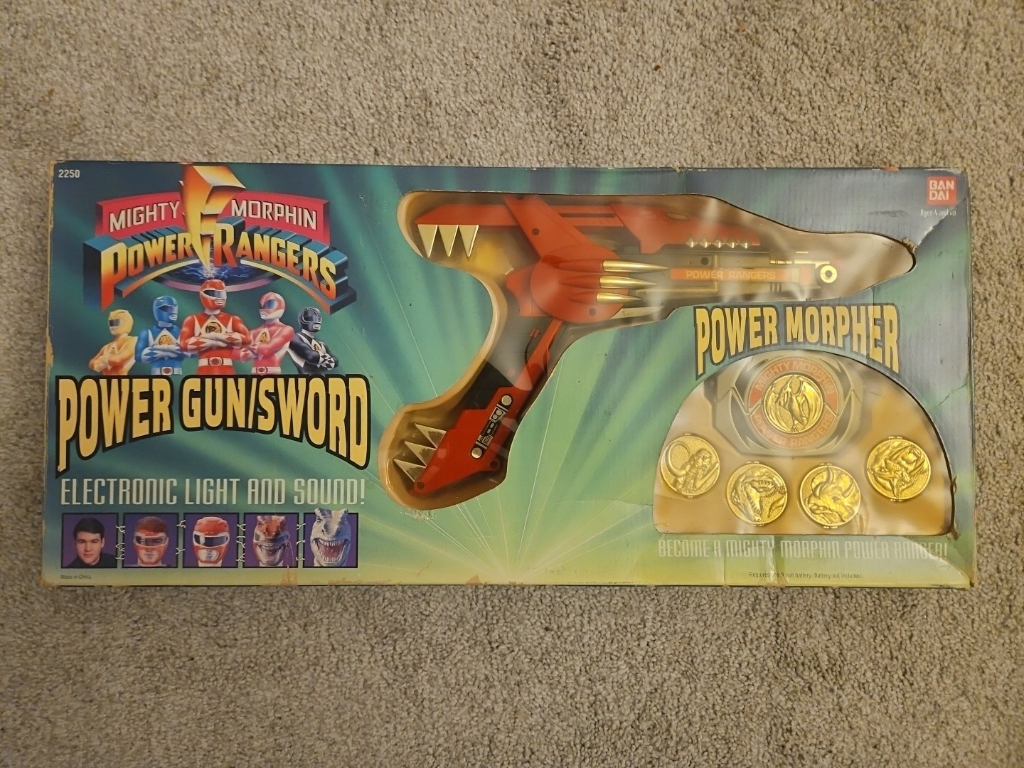 Mighty Morphin Power Rangers Powermorpher and Power Gun/Sword 2250 Complete